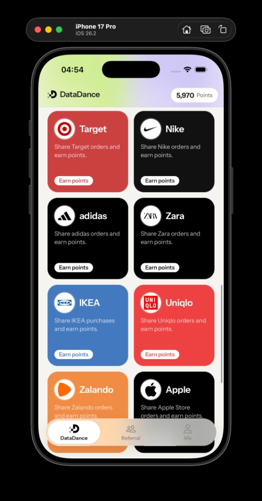 More shop brand cards
